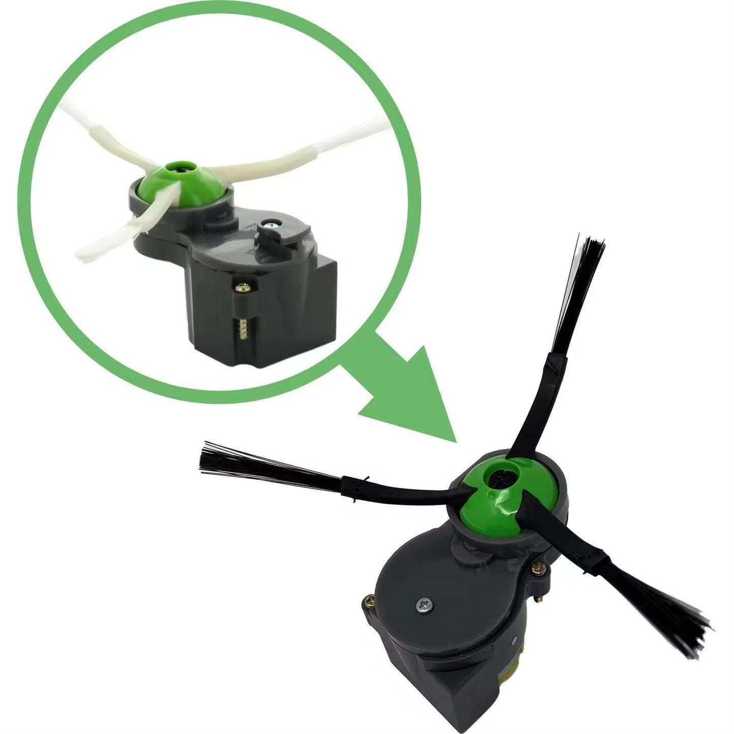Motorcillo de cepillo lateral original para Roomba Series 500, 600, 700, 800, 900, E, I y J de iRobot